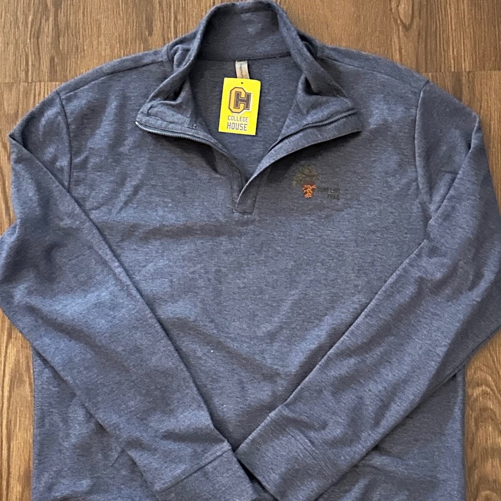 Unisex Blue Longsleeve 1/4 zip